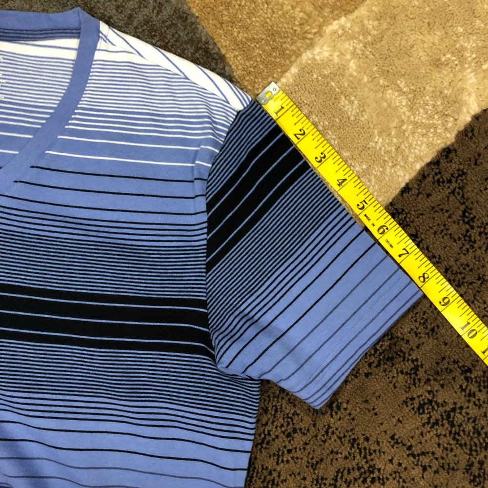 Men’s Blue INC Striped Tee, Size Medium - Picture 8 of 8